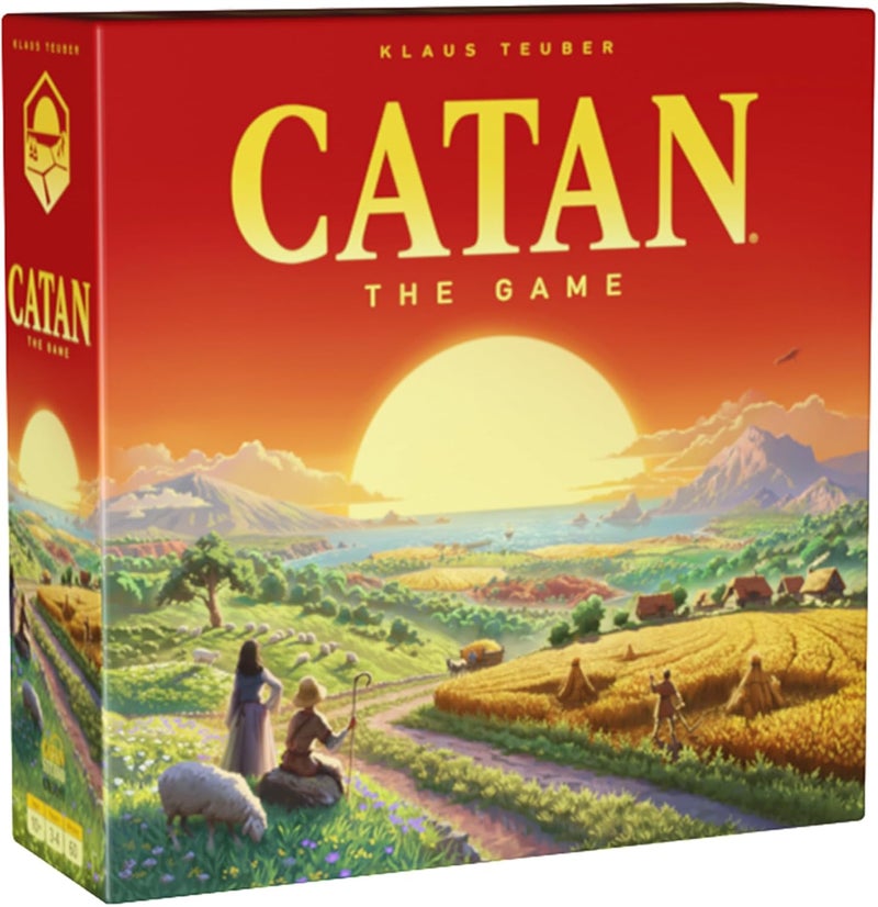 Catan لعبة لوحية (الطبعة السادسة) تجارة، بناء واستقرار في لعبة الاستراتيجية الكلاسيكية للعائلة، الأطفال والبالغين، أعمار 10 سنوات فما فوق، 3-4 لاعبين، 60-90 دقيقة وقت اللعب - Image 1